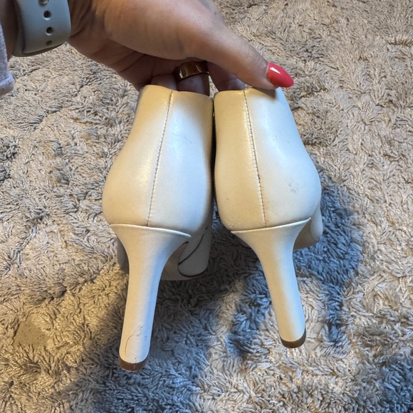 Cole Haan Cream Heeled Ankle Boots - Picture 4 of 4